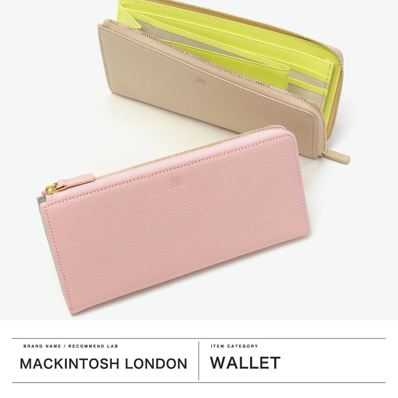 マッキントッシュ ロンドン 長財布 レディース 薄い MACKINTOSH LONDON ブランド かわいい L字 本革 薄型 おしゃれ 小銭入れあり 軽量 軽い シンプル レザー 上品 きれいめ EM エム MKL5060122