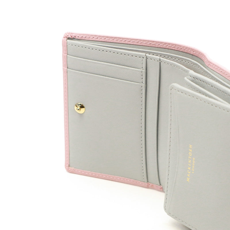 マッキントッシュ ロンドン 財布 レディース 二つ折り コンパクト MACKINTOSH LONDON 二つ折 ブランド おしゃれ 小銭入れ ボックス型 革 本革 レザー 軽量 シンプル ロゴ 薄型 サイフ EM MKL5060123