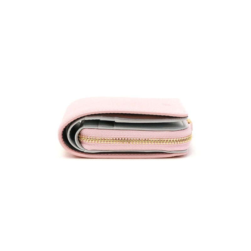 マッキントッシュ ロンドン 財布 レディース 二つ折り コンパクト MACKINTOSH LONDON 二つ折 ブランド おしゃれ ファスナー 小銭入れあり 革 本革 レザー 軽量 シンプル ロゴ サイフ 二つ折り財布 EM MKL5060124