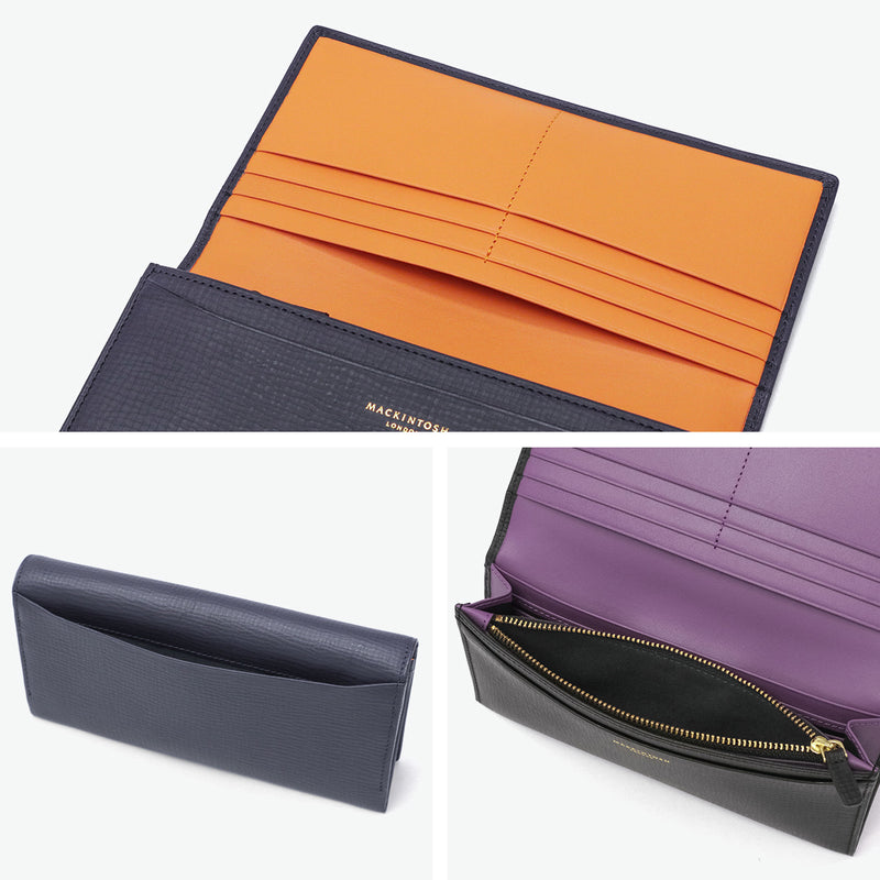 マッキントッシュ ロンドン 長財布 メンズ レディース 薄い MACKINTOSH LONDON 大容量 ブランド 本革 革 レザー 財布 かぶせ 薄型 小銭入れ カード収納 多い スリム シンプル 軽量 ロングウォレット 上品 EM WMKL6060087