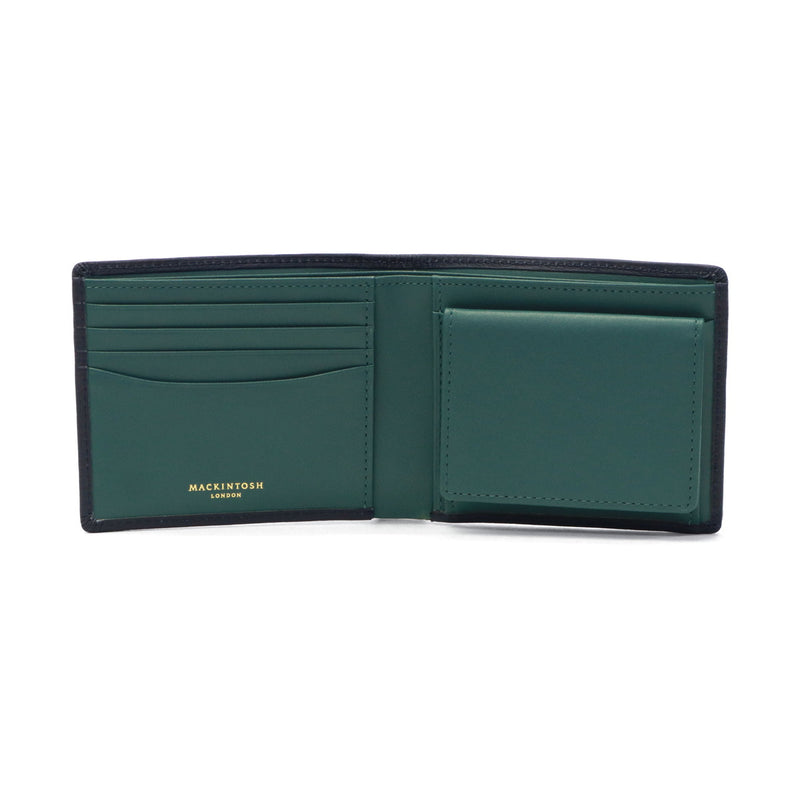 マッキントッシュ ロンドン 二つ折り財布 メンズ レディース BOX型小銭入れ ブランド MACKINTOSH LONDON 小銭入れあり 財布 二つ折り コンパクト 二つ折 革 レザー 折り財布 薄型 シンプル おしゃれ ウォレット EM WMKL6060088