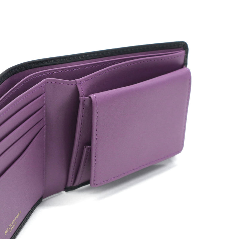 マッキントッシュ ロンドン 二つ折り財布 メンズ レディース BOX型小銭入れ ブランド MACKINTOSH LONDON 小銭入れあり 財布 二つ折り コンパクト 二つ折 革 レザー 折り財布 薄型 シンプル おしゃれ ウォレット EM WMKL6060088