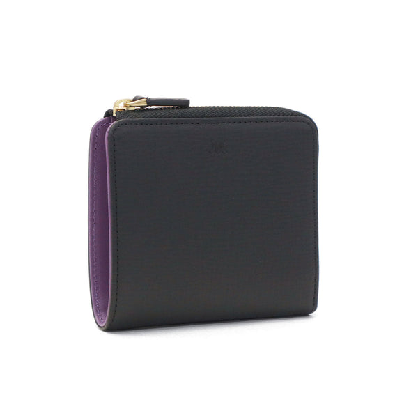 マッキントッシュ ロンドン 二つ折り財布 メンズ レディース BOX型小銭入れ ブランド MACKINTOSH LONDON 小銭入れあり 財布 二つ折り コンパクト 二つ折 革  折り財布 L字ファスナー 牛革 シンプル おしゃれ EM WMKL6060089