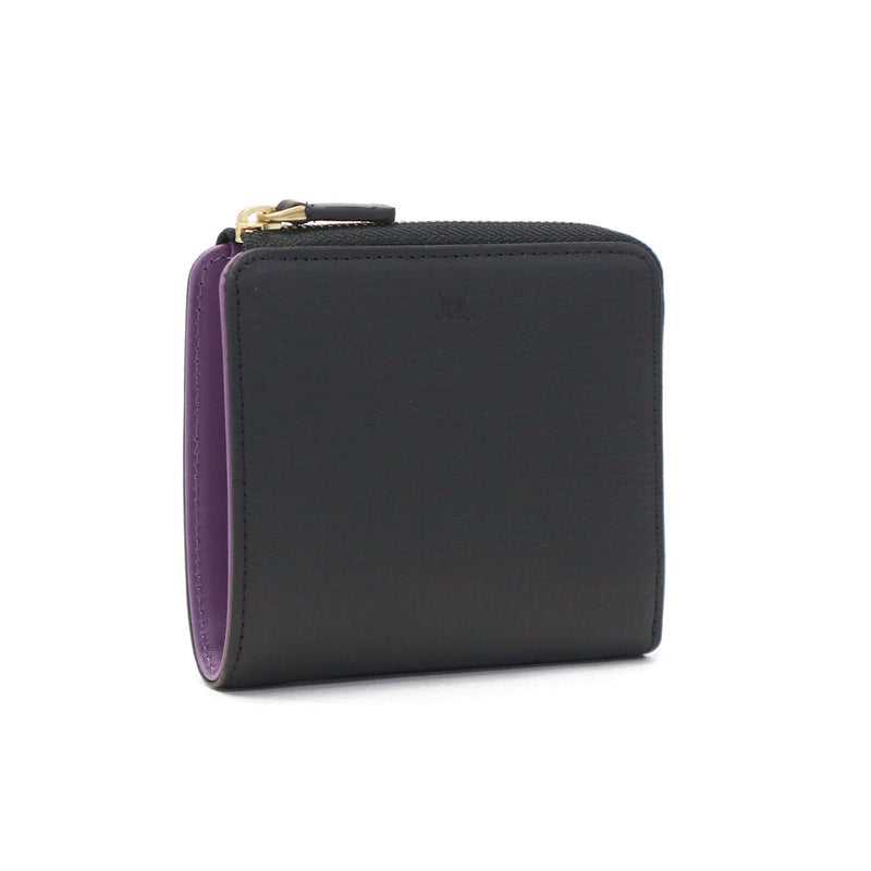 マッキントッシュ ロンドン 二つ折り財布 メンズ レディース BOX型小銭入れ ブランド MACKINTOSH LONDON 小銭入れあり 財布 二つ折り コンパクト 二つ折 革  折り財布 L字ファスナー 牛革 シンプル おしゃれ EM WMKL6060089