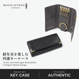 マッキントッシュ ロンドン キーケース メンズ レディース 本革 ブランド MACKINTOSH LONDON レザー スリム 三つ折 折り畳み コンパクト 鍵 キー 鍵入れ シンプル 革小物 革 おしゃれ 上品 大人 CLIP WMKL6060096