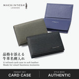 マッキントッシュ ロンドン 名刺入れ メンズ レディース ブランド 革 本革 MACKINTOSH LONDON おしゃれ 名刺 カード カードケース レザー 薄型 スリム 名刺ケース シンプル 無地 PIN ピン 名刺入 WMKL6060106