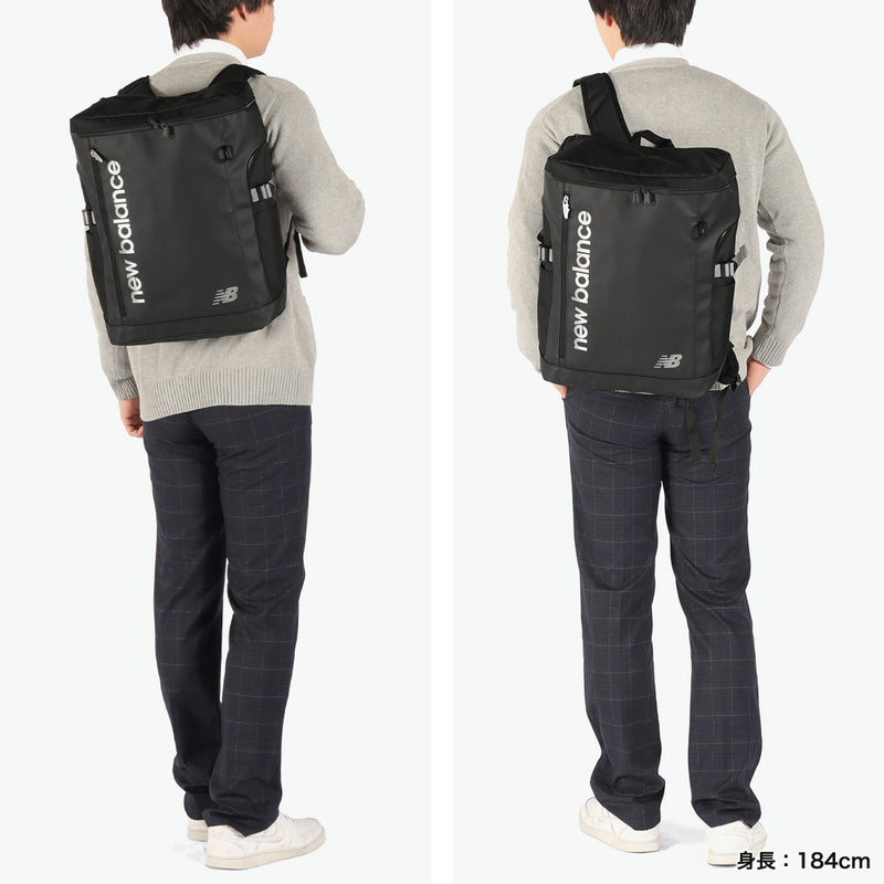 ニューバランス リュック メンズ レディース 通学 大容量 new balance 通勤 軽量 ボックス型 ボックスリュック バックパック 通学リュック スクエア A4 B4 A3 32L 撥水 PC 軽い SPORTS STYLE BOXRYUCK AC9667M