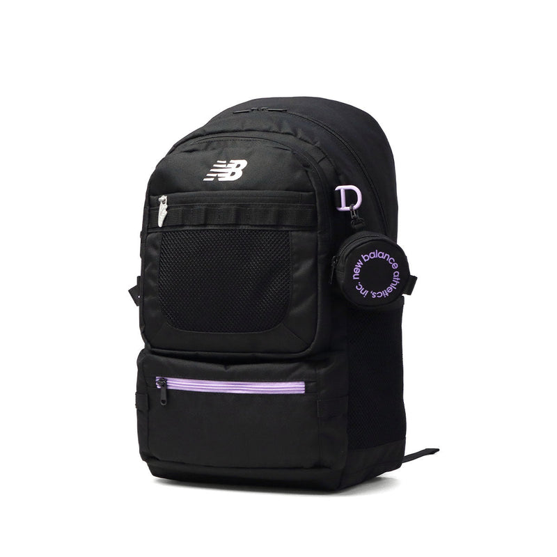 ニューバランス リュック メンズ レディース 通学 リュックサック 軽量 大容量 new balance 女子 男子 高校生 中学生 撥水 デイパック PC収納 ポーチ付き 32L B4 A4 14インチ SPORTS STYLE DAY PACK AC5329H