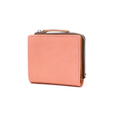 Dompet bifold neld untuk lelaki dan wanita padat neld bifold bifold jenama kecil kulit asli kulit lembu kulit dicelup cahaya duit syiling duit syiling mini dompet yang dibuat di Jepun Botanical LF Short Wallet AN289