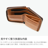 ネルド 財布 二つ折り財布 メンズ レディース NELD 二つ折 本革 牛革 レザー BOX型 小銭入れ カード入れ カード ブランド ラウンドファスナー 草木染め 日本製 BOTANICAL ラウンドミドル財布 AN290