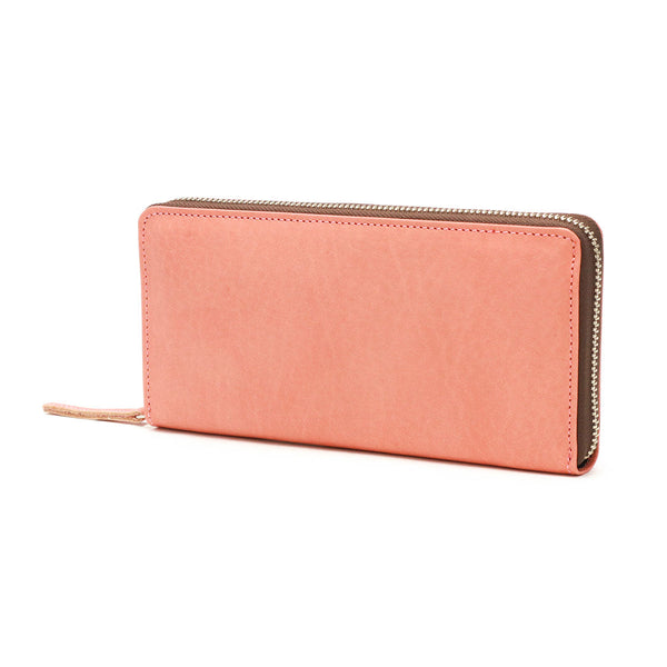 Dompet dompet neld untuk lelaki dan wanita neld kulit asli kulit kulit lembu kapasiti besar duit syiling kad pemegang kad jenama zip ritsleting mudah tumbuhan pewarna kulit Itali yang dibuat di jepun botani bulat dompet panjang AN291