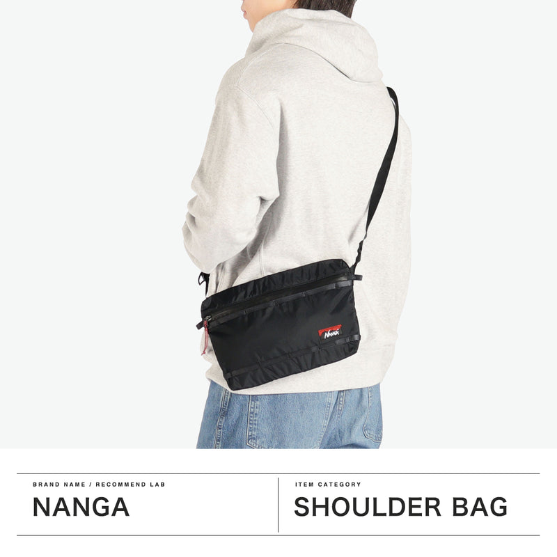 ナンガ サコッシュ ショルダーバッグ メンズ レディース 防水 斜めがけバッグ NANGA 軽量 ブランド 小さめ おしゃれ A5 斜めがけ 大人 撥水 ショルダー バッグ ミニショルダー AURORA TEX SACOCHE NA2441-3A199