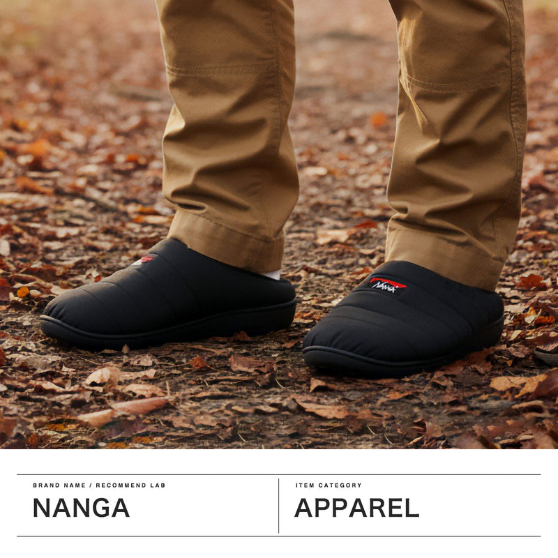 ナンガ サンダル メンズ レディース 冬 NANGA スリッパ 暖かい スブ 靴 つっかけ シューズ ブランド 冬用 難燃 ボア キャンプ 焚き火 アウトドア ナンガ×スブ コラボ NANGA×SUBU ヒノック ウィンター サンダル NA2443-3E106