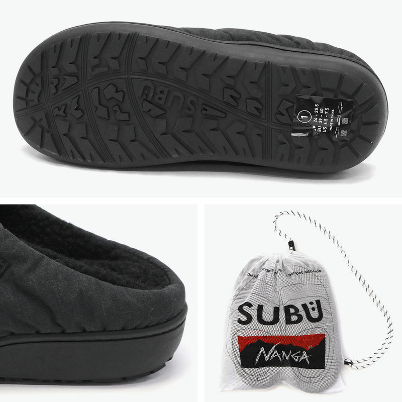 ナンガ サンダル メンズ レディース 冬 NANGA スリッパ 暖かい スブ 靴 つっかけ シューズ ブランド 冬用 難燃 ボア キャンプ 焚き火 アウトドア ナンガ×スブ コラボ NANGA×SUBU ヒノック ウィンター サンダル NA2443-3E106
