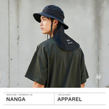 ナンガ ハット メンズ レディース NANGA 夏 アウトドア 日除け UV バケットハット 紐付き 撥水 速乾 紫外線対策 日除け ロゴ ナイロンタッサー シンプル NYLON TUSSER SUNSHADE HAT NA2221-3B501