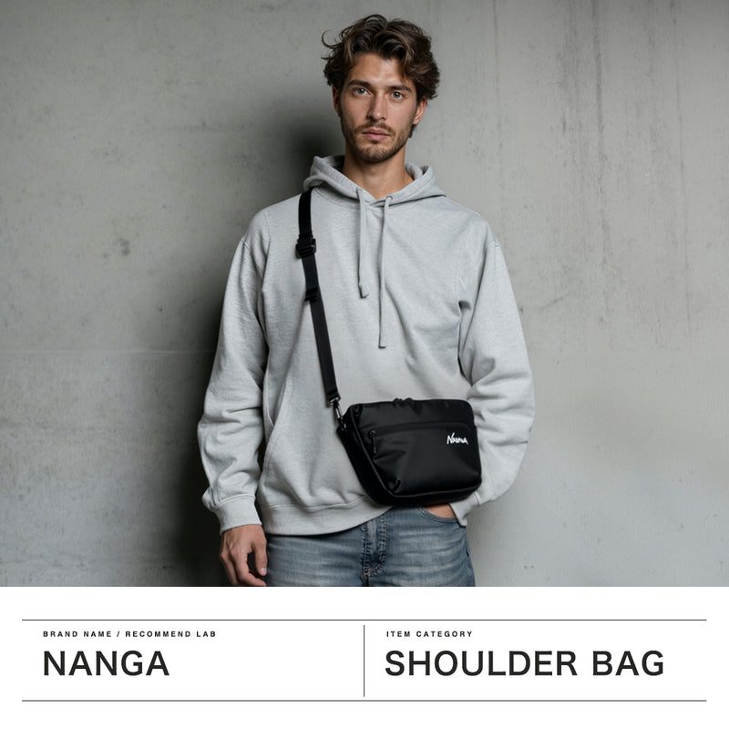 ナンガ ショルダーバッグ メンズ レディース NANGA 斜めがけ 軽量 軽い 小さめ かっこいい ブランド ミニショルダー コンパクト インバッグ フェス アウトドア 3L ECOPAK UR BODY BAG N2502-3N301Z
