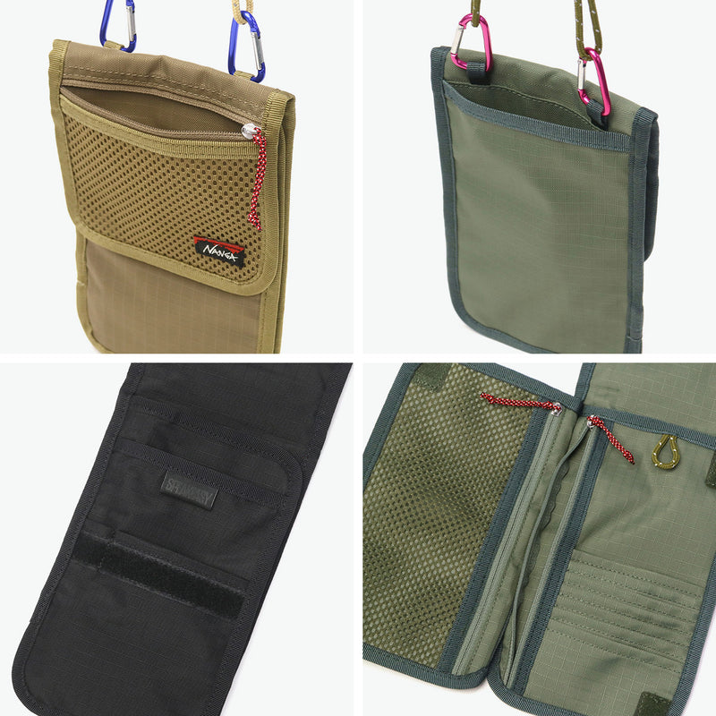 Nanga Multi-Case Passport Case Neck-Down Stylish Nanga Lightweight Wallet Card Integrated Bahu Pasport bahu Pouch Perjalanan Jenama Lelaki Lelaki Nanga × Speakeasy Travel Case N2502-3I306Z