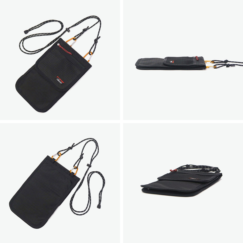 Nanga Multi-Case Passport Case Neck-Down Stylish Nanga Lightweight Wallet Card Integrated Bahu Pasport bahu Pouch Perjalanan Jenama Lelaki Lelaki Nanga × Speakeasy Travel Case N2502-3I306Z