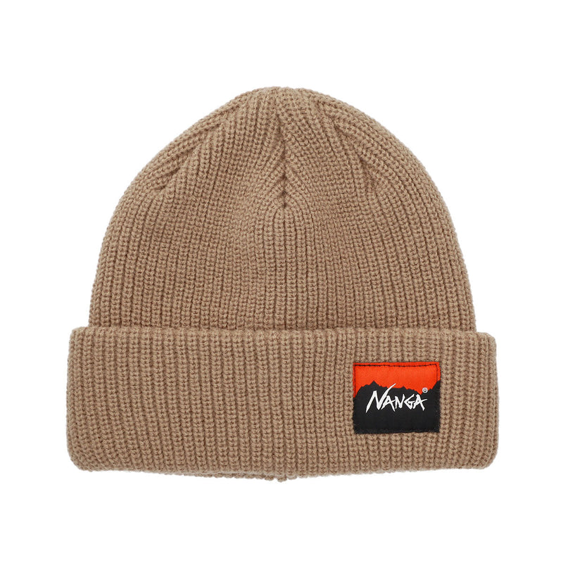 ナンガ ニット帽 メンズ レディース NANGA ビーニー ブランド 冬 秋冬 おしゃれ ロゴ シンプル カジュアル 防寒 暖かい 保温 軽量 ニットキャップ バルキー ワンポイント BOX LOGO BULKY BEANIE N2532-3C059A