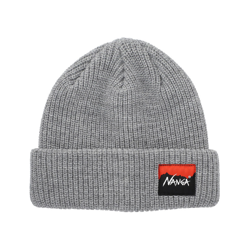 ナンガ ニット帽 メンズ レディース NANGA ビーニー ブランド 冬 秋冬 おしゃれ ロゴ シンプル カジュアル 防寒 暖かい 保温 軽量 ニットキャップ バルキー ワンポイント BOX LOGO BULKY BEANIE N2532-3C059A