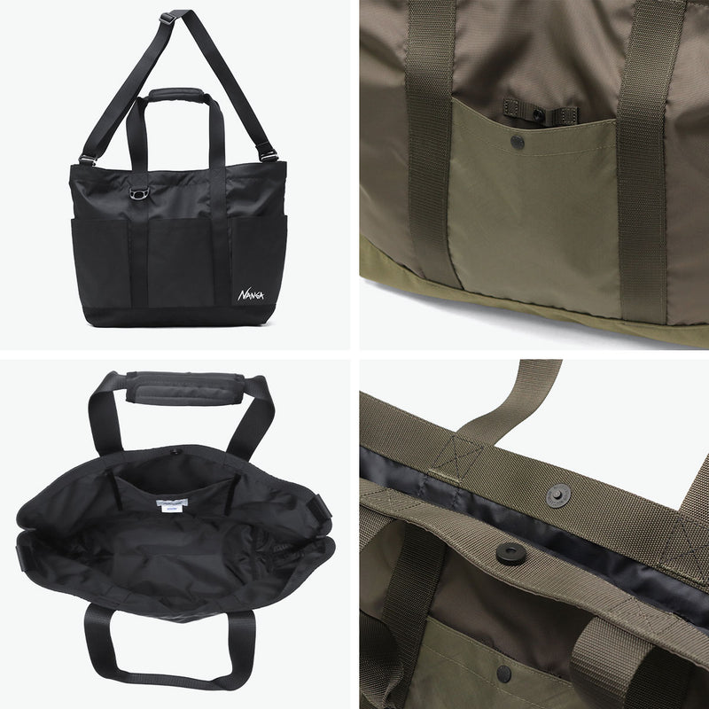 ナンガ トートバッグ メンズ レディース 大きめ NANGA カジュアル おしゃれ 旅行 大容量 トート ショルダー 斜めがけ アウトドア ビジネス 撥水 2WAY A3 40L 1泊 ECOPAK UR TOTE BAG N2542-3M307Z