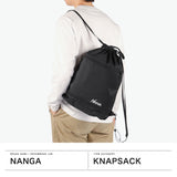 ナンガ ナップサック メンズ レディース スポーツ 無地 ブランド NANGA バッグ おしゃれ ナイロン 軽量 軽い 背負い リュック シンプル アウトドア パッカブル 大人 A4 Fibermax TUL KNAPSACK N2610-3M018Z