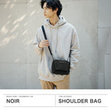 ノアール ショルダーバッグ メンズ レディース NoiR 小さめ 小さい コンパクト 斜め掛け ショルダー バッグ かっこいい ブランド 大人 ポーチ 軽量 軽い 撥水 カラビナ シンプル 黒 Switch shoulder N24002