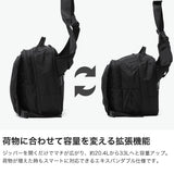 ノアール ショルダーバッグ メンズ レディース ブランド 大容量 NoiR 大きめ 斜めがけ 撥水 大人 通勤 ビジネス 15インチ PC収納 かっこいい 拡張 2層 連結 A4 B4 20.4L-33L拡張可能 Transistor shoulder N26004