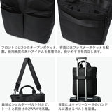 ノアール トートバッグ メンズ レディース ファスナー付き 撥水 NoiR カジュアル ブランド ショルダー 縦型 ナイロン ビジネス 通勤 14インチ PC収納 旅行 ポーチ付き 斜め掛け A4 13L 2WAY Nested tote N26005