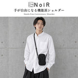 ノアール ショルダーバッグ メンズ レディース ブランド NoiR 斜めがけ 小さめ 撥水 軽量 ナイロン ショルダーポーチ ミニ 小物入れ 大人 おしゃれ コンパクト シンプル カジュアル 0.6L Podmini shoulder N26006
