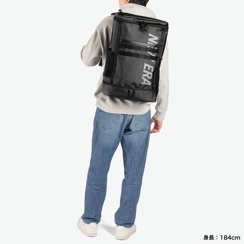 [Authorized Dealer] NEW ERA Backpack Men's Women's Large Capacity New Era Bag Backpack Casual Brand School Commuting Lightweight Box Black Black 46L B4 PC Storage 15.6inch Box Pack Large Box Pack Large