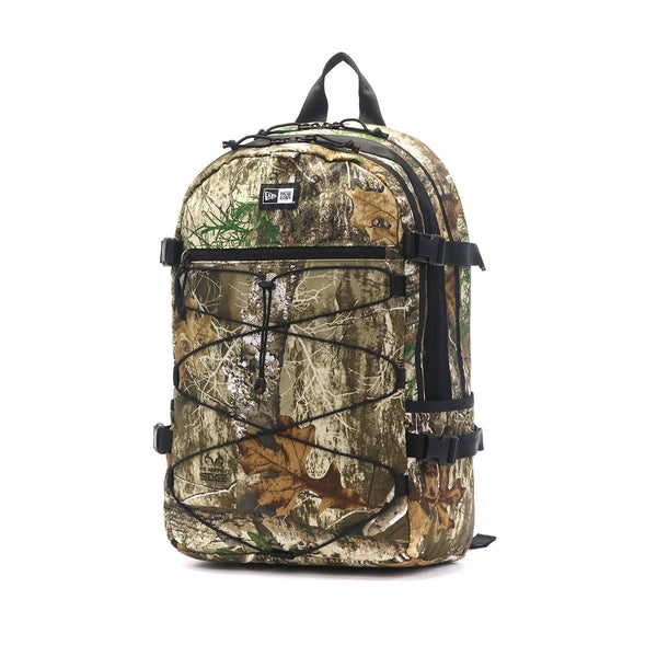 [Authorized Dealer] NEW ERA Backpack for Men and Women School New Era Bag Stylish Brand Casual Backpack PC A4 B4 28L Real Tree Camo Camouflage 2-layer High School Students College Students Backpack Cord Pack