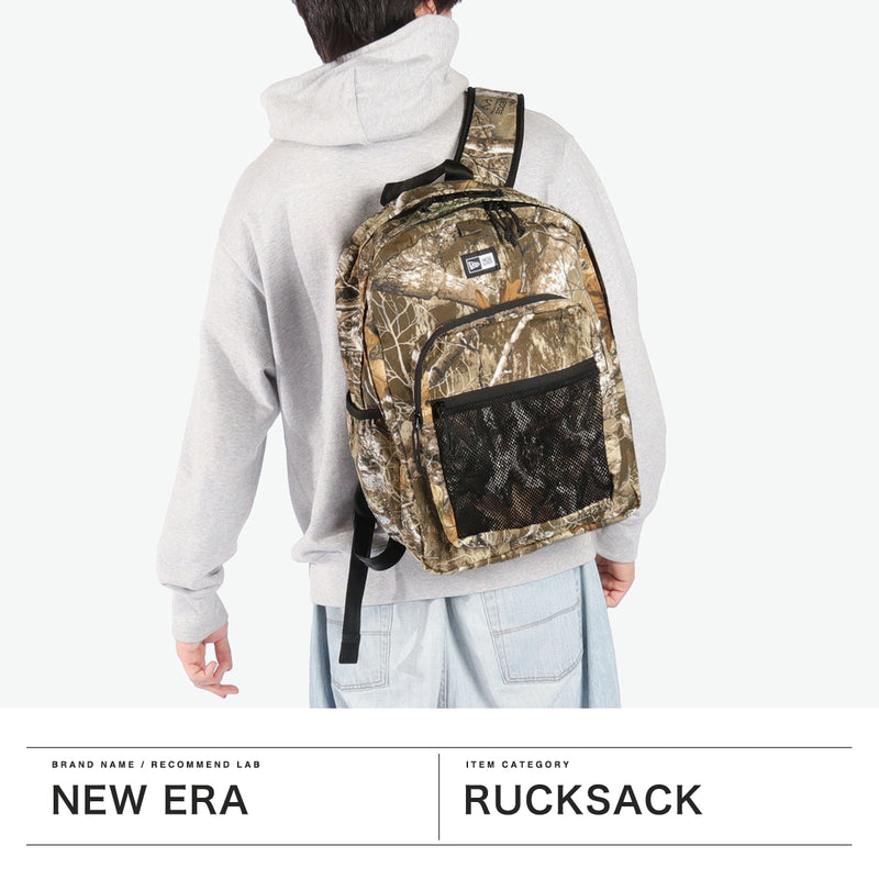 [Authorized Dealer] NEW ERA Backpack Men's Women's New Era Bag Backpack Large Capacity Casual Brand Stylish School School Commuting Large Camouflage Cotton 2 Layer A4 Campus Pack 35L Campus Pack