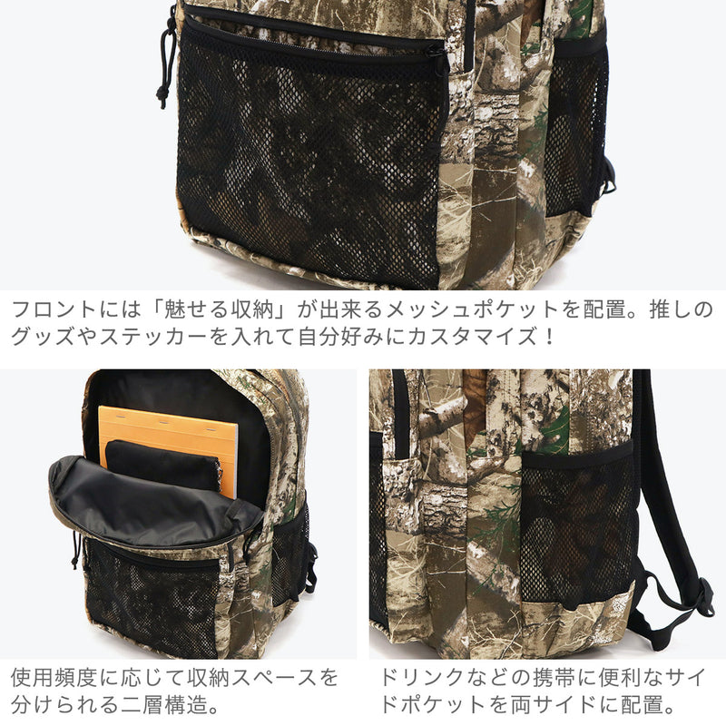 [Authorized Dealer] NEW ERA Backpack Men's Women's New Era Bag Backpack Large Capacity Casual Brand Stylish School School Commuting Large Camouflage Cotton 2 Layer A4 Campus Pack 35L Campus Pack