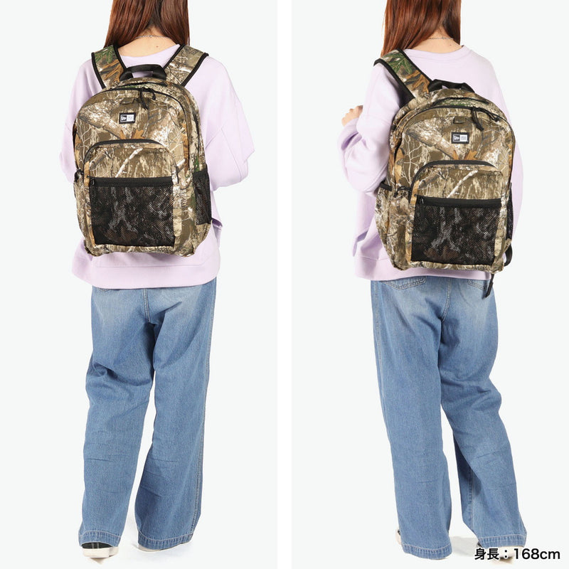 [Authorized Dealer] NEW ERA Backpack Men's Women's New Era Bag Backpack Large Capacity Casual Brand Stylish School School Commuting Large Camouflage Cotton 2 Layer A4 Campus Pack 35L Campus Pack