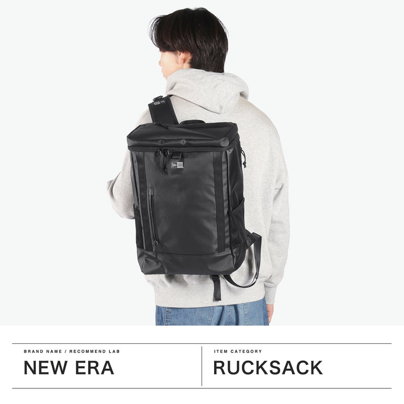 [Authorized Dealer] NEW ERA Backpack for Men and Women New Era Bag Backpack Casual Brand School Commuting Lightweight Stylish Adult Box Black 25L B4 PC Storage 14inch Box Pack Mid Box Pack Medium