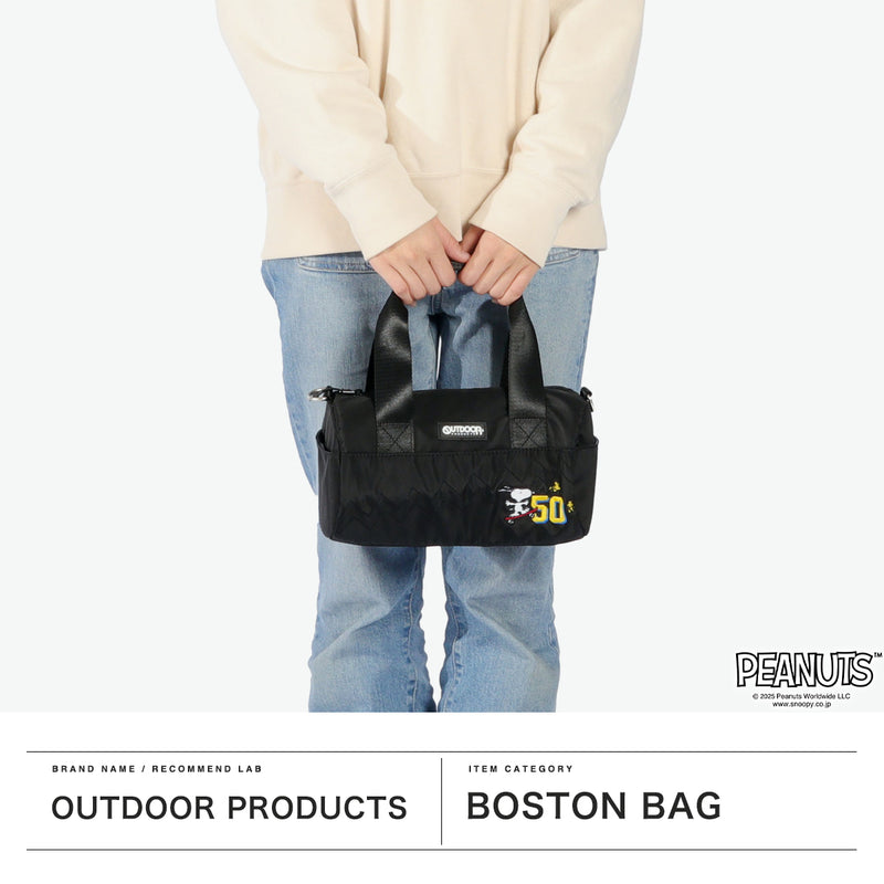 Outdoor Products Boston Bag for Women Men Brand OUTDOOR PRODUCTS Bag Small Lightweight Stylish Casual Cute 2WAY Crossbody PEANUTS Collection Snoopy Roll Boston ODB027