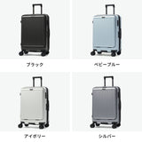 【正規品1年保証】 オルティモ スーツケース フロントオープン Mサイズ oltimo キャリーケース 拡張 前開き ワンタッチ式 TSAロック ストッパー付き ストッパー 旅行 出張 60/69L拡張可能 Anetos OT-0918-58