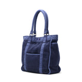 Porter Classic Tote Bag Porter Classic PC Kendo Tote Bag Bag A4 Bahu Lelaki Lelaki Kendo Cotton Indigo Japan Dibuat di Jepun PC-001-322