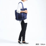 Porter Classic Tote Bag Porter Classic PC Kendo Tote Bag Bag A4 Bahu Lelaki Lelaki Kendo Cotton Indigo Japan Dibuat di Jepun PC-001-322