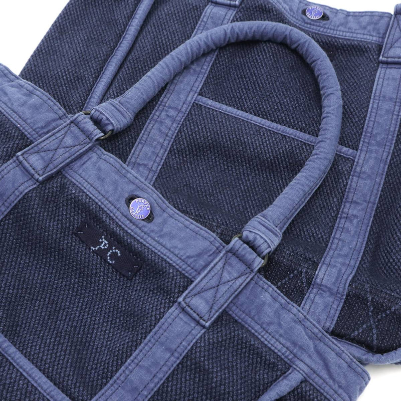 Porter Classic Tote Bag Porter Classic PC Kendo Tote Bag Bag A4 Bahu Lelaki Lelaki Kendo Cotton Indigo Japan Dibuat di Jepun PC-001-322