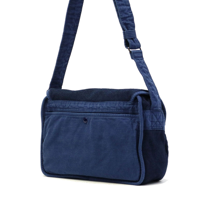 Porter Classic Shoulder Bag PORTER CLASSIC PC KENDO SHOULDER BAG M Bag Diagonal Waspassed Men's Ladies Kendo Cotton Indigo Japan Made in Japan PC-001-323