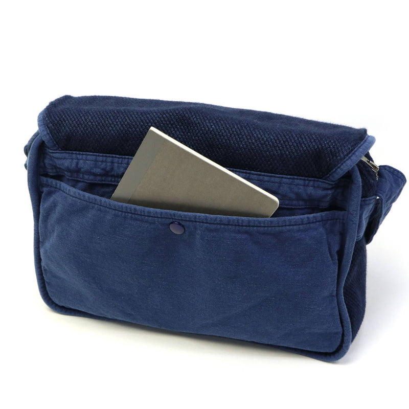 Porter Classic Shoulder Bag PORTER CLASSIC PC KENDO SHOULDER BAG M Bag Diagonal Waspassed Men's Ladies Kendo Cotton Indigo Japan Made in Japan PC-001-323