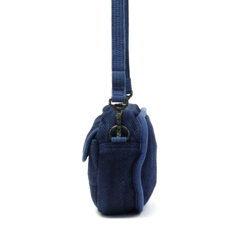 Porter Classic Shoulder Bag PORTER CLASSIC PC KENDO SHOULDER BAG S Bag Diagonal Compact Zysteners Men's Ladies Kendo Cotton Indigo Japan Made in Japan PC-001-324