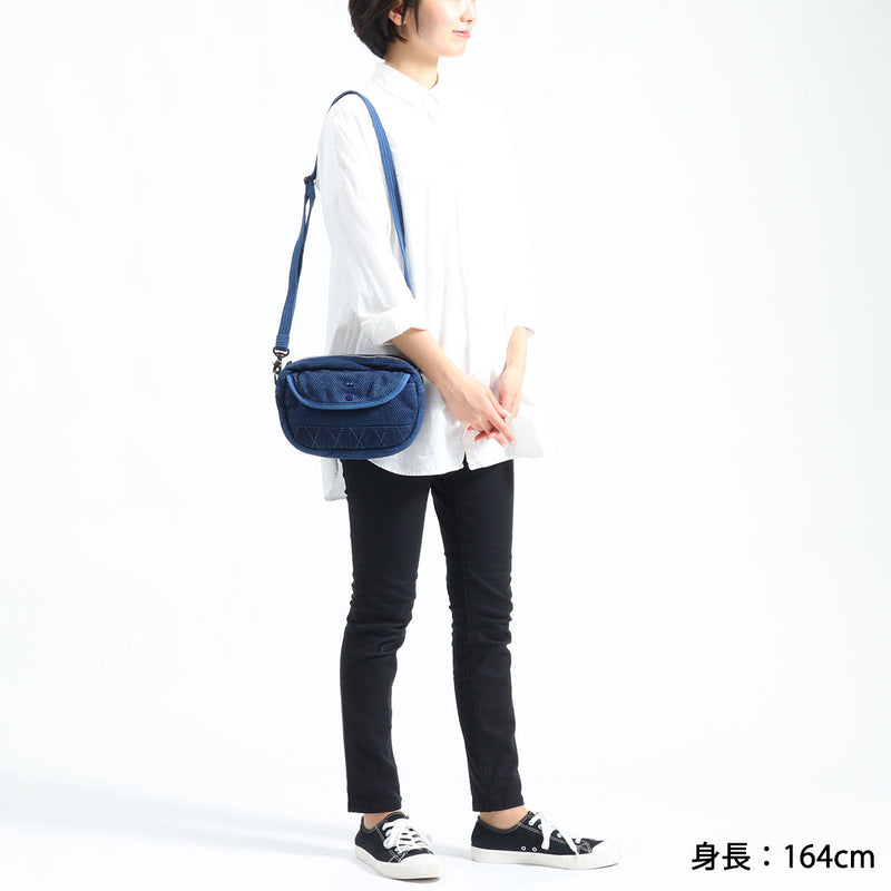 ポータークラシック ショルダーバッグ Porter Classic PC KENDO SHOULDER BAG S バッグ 斜めがけ 小さめ コンパクト ファスナー メンズ レディース 剣道 コットン インディゴ 日本製 PC-001-324