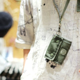 【当店限定モデル】 ポータークラシック 財布 Porter Classic 三つ折り財布 スーパーナイロン SUPER NYLON TRIFOLD WALLET W/NECK STRAP ネックウォレット ミニ財布 メンズ 別注 PC-015-1665