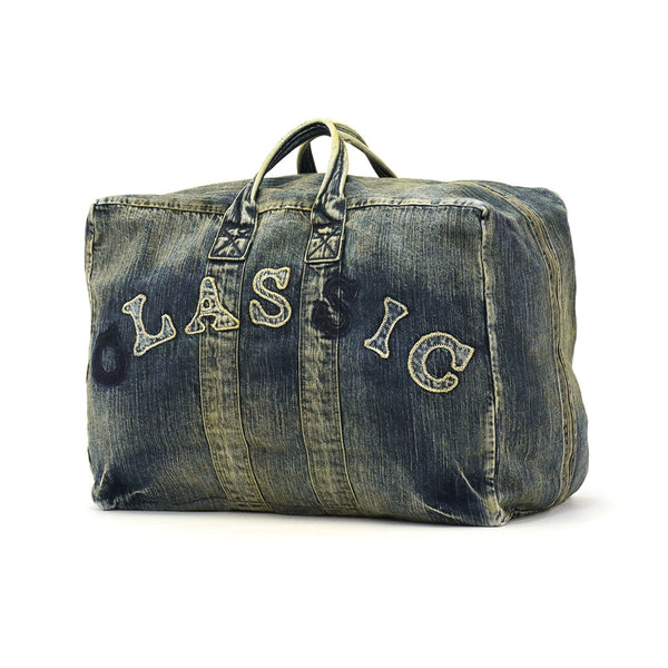 Porter Classic Boston Bag PORTER CLASSIC VINTAGE DENIM BAG M Boston Bag Duffel Bag A3 B4 A4 Large Denim Cotton M Size Travel Business Trip in Japan Men's PC-005-2100