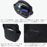 包装男士和女人的安全肩袋，越野袋，PACSAFE RFID安全，越野，小型，垂直，品牌，反粉刺，安全，旅行，旅行，户外，驱虫剂，7L B5，平板电脑存储，V，Tour Crossbody