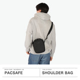 남성과 여성, 크로스 바디 백, Pacsafe RFID Safe, Crossbody, Small, Brand, Anti-Skimming, 보안, 여행, 야외, 물충제, 5L A5, Tablet Storage, V Companion, Crossbody를위한 안전한 숄더백 포장