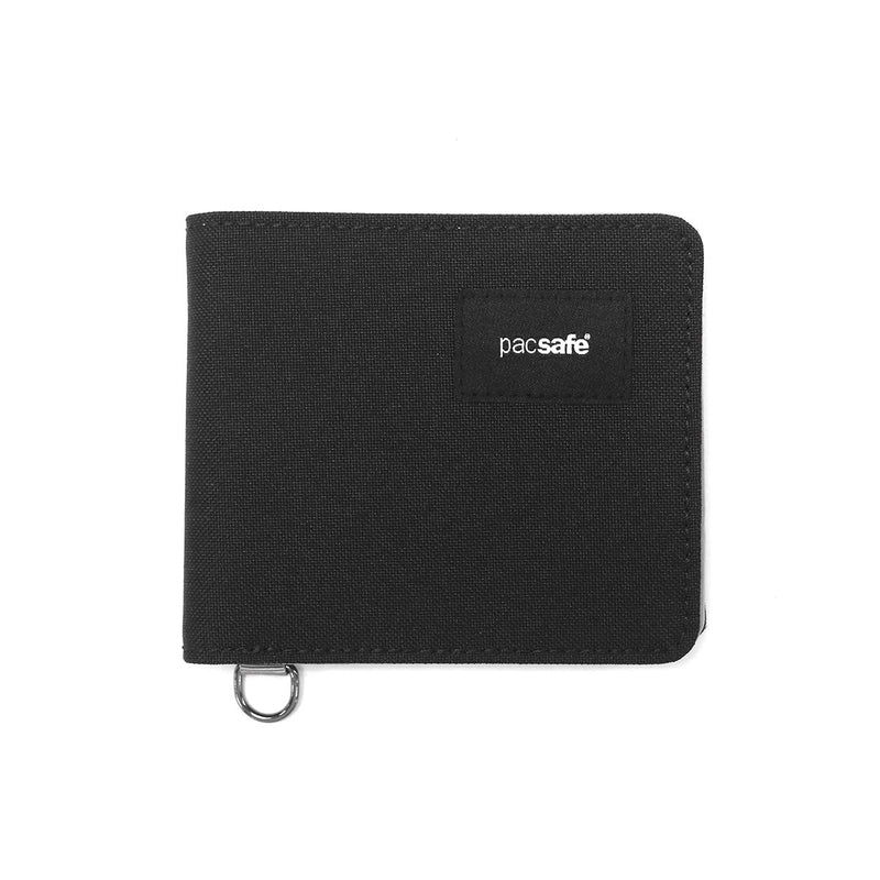 Pack Safe Bifold Wallet for Men and Women Brand pacsafe Wallet Small No Coin Purse Thin Compact Black Card Stylish Casual Cool Water Repellent RFID Safe Function RFID Bifold Wallet